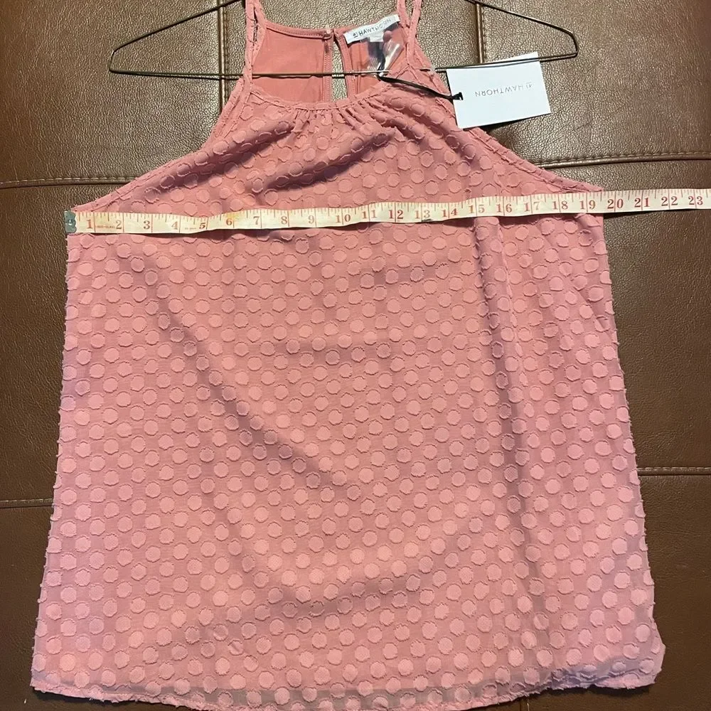 NWT! 41 Hawthorn Textured Pink Sleeveless Top - Large - Picture 4 of 5
